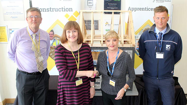 Larkfleet Homes donates model to New College Stamford