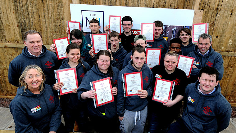 Trainees with certificates