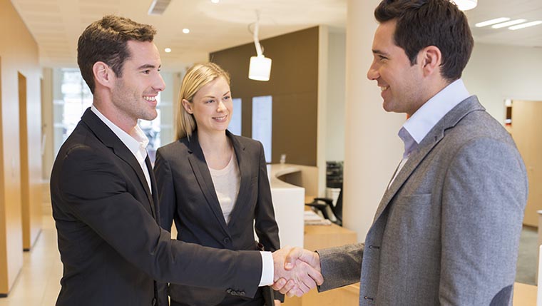 People shaking hands