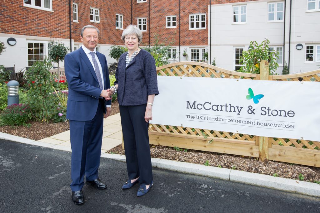 May meets McCarthy & Stone: PM champions retirement housing