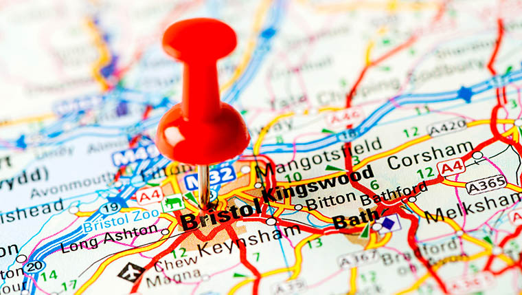 Bristol map