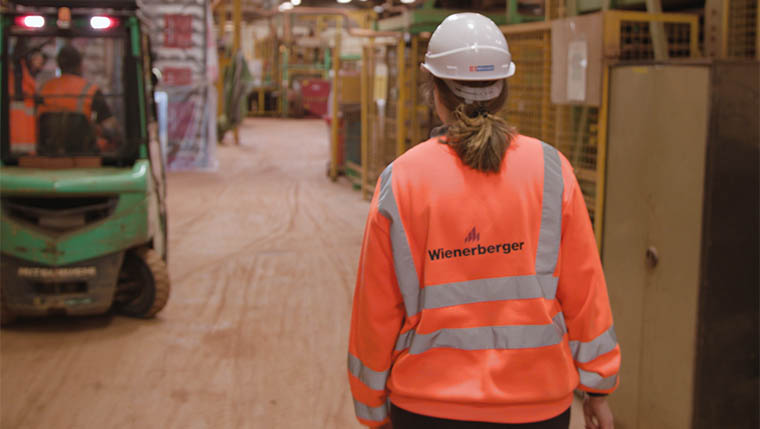 Woman in Wienerberger factory