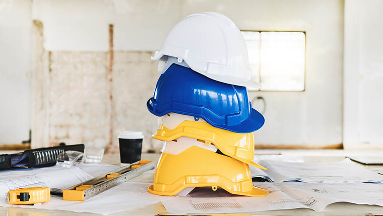 Construction hard hats