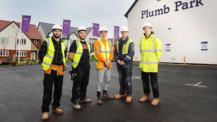 Apprentices with Taylor Wimpey Exeter