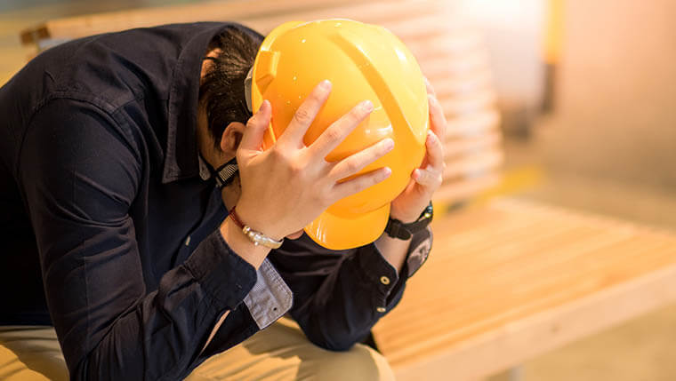 Depressed worker