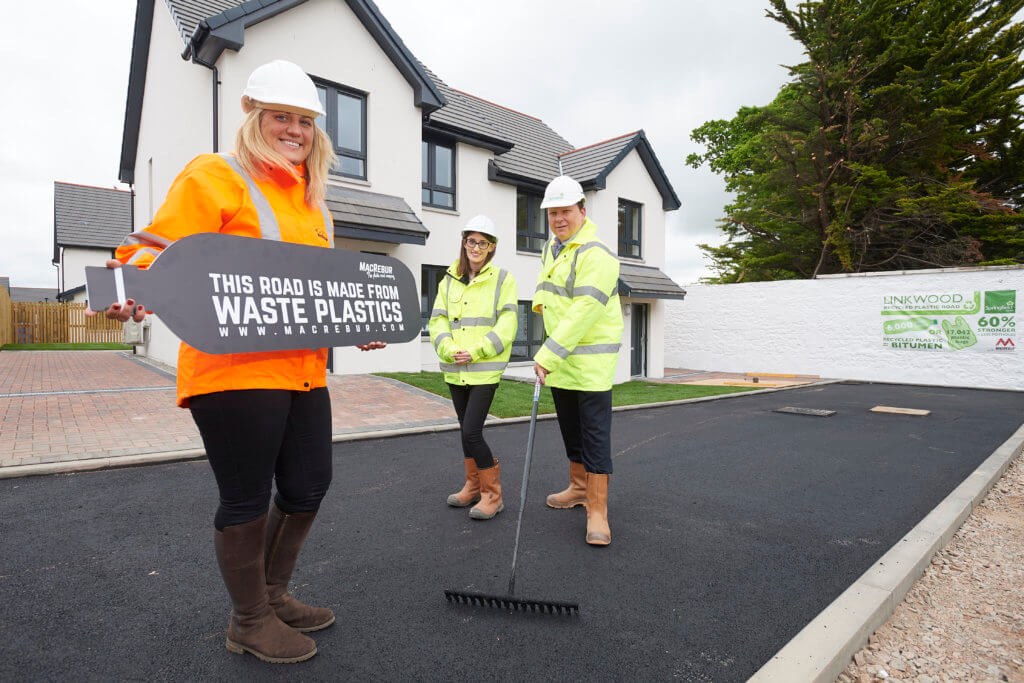 Springfield Properties debuts road made from waste plastic