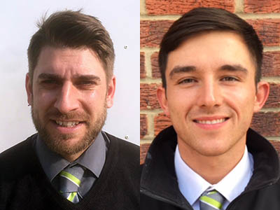 Darren Price and Jack Davey of Barratt Developments Northampton