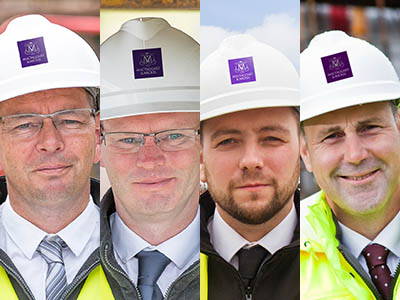Paul Starritt, Jason Starritt, Ryan Coughtrie and Stuart Gillespie of Mactaggart & Mickel