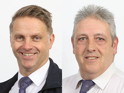 Matthew Harris and Wayne Hayward of Taylor Wimpey