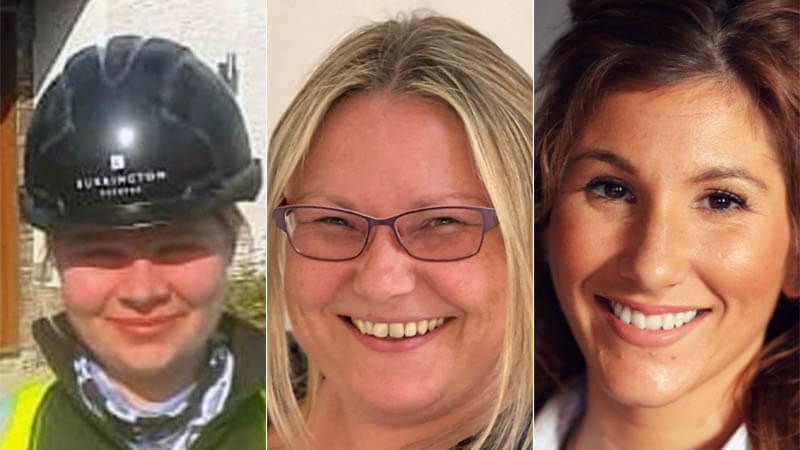 Katie Wells, Michelle Mitchell and Natalie Tucker