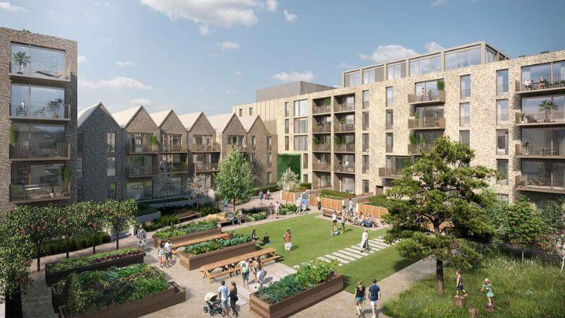 Artisan Real Estate drives for zero carbon living by installing 126 individual air source heat pumps at Rowanbank Gardens in Edinburgh.