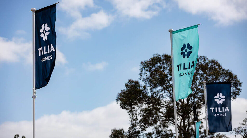 Tilia Homes flags