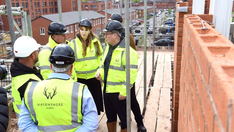Sir Keir Starmer and Angela Rayner visited Wavensmere Homes’ Nightingale Quarter to reaffirm the party’s commitment to accelerating brownfield development.