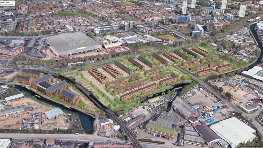 Wavensmere Homes has submitted a planning application for its £150million residential-led Canalside South development in Wolverhampton.