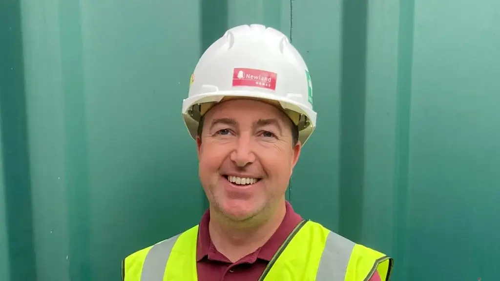 Ben Winter, site manager for Newland Homes