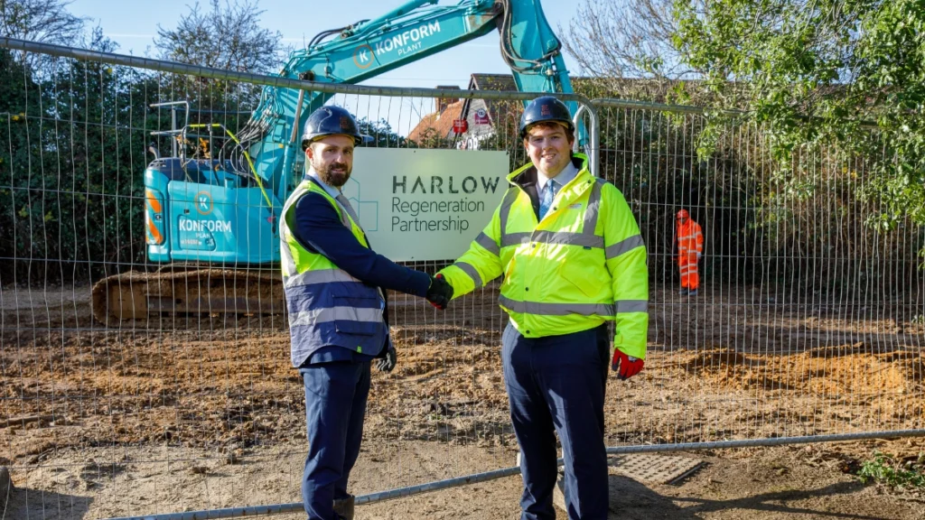 The Hill Group has started on the construction of new SoloHaus homes for people facing homelessness in Harlow.