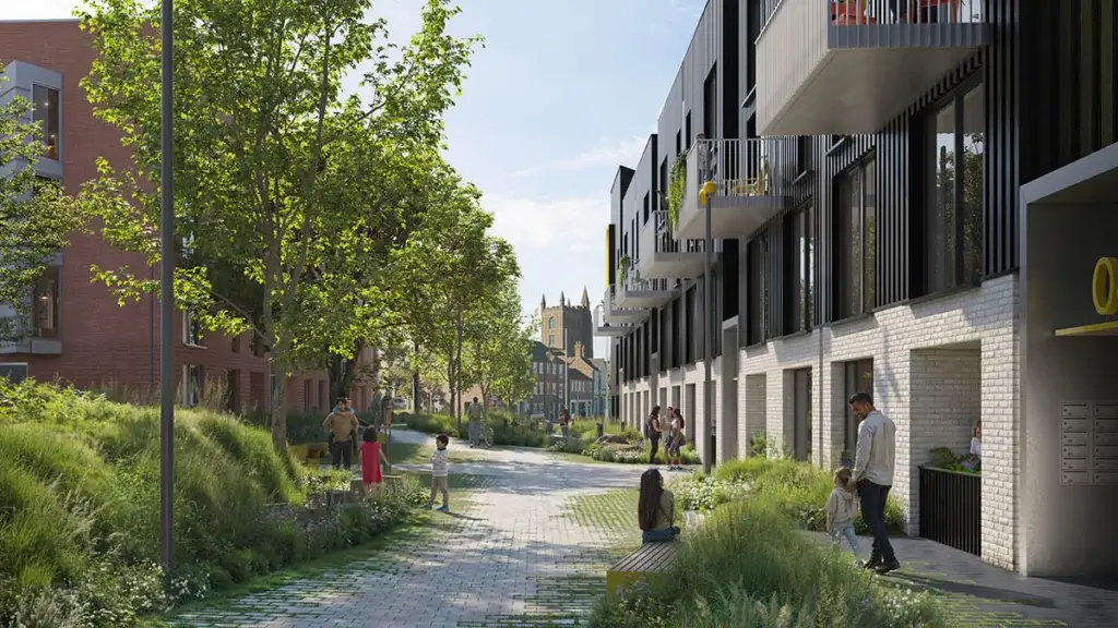 Ryecroft regeneration Newcastle under Lyme
