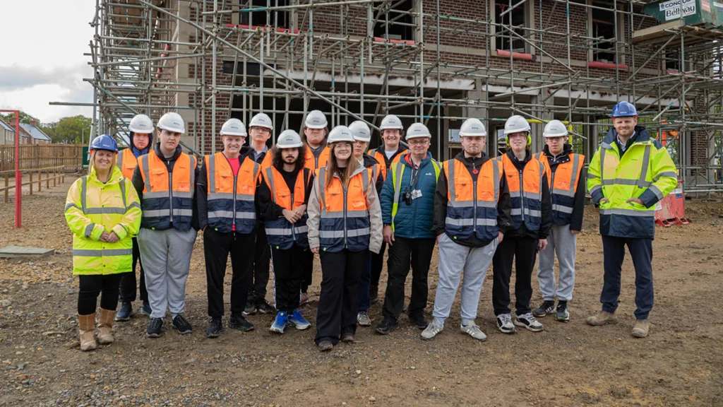 Student site visit Bellway Durham