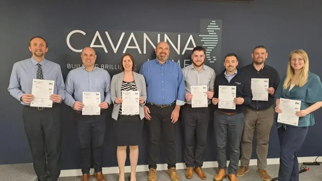Seven colleagues at Cavanna Homes have successfully completed a nationally recognised leadership and management qualification.