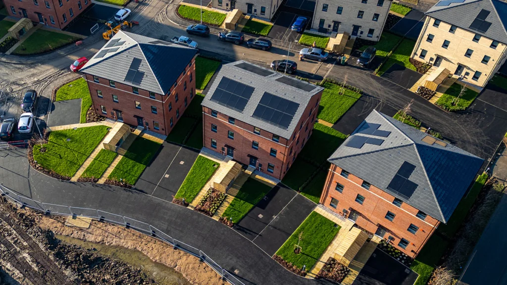 Aerial shot, Savills