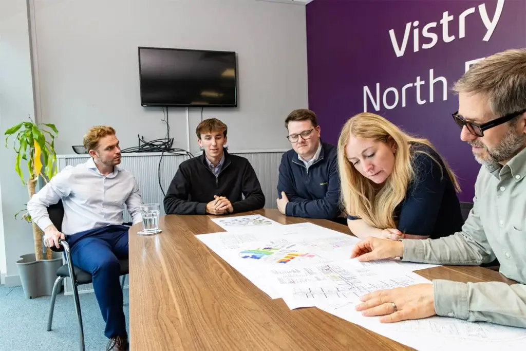 Vistry office graduates working