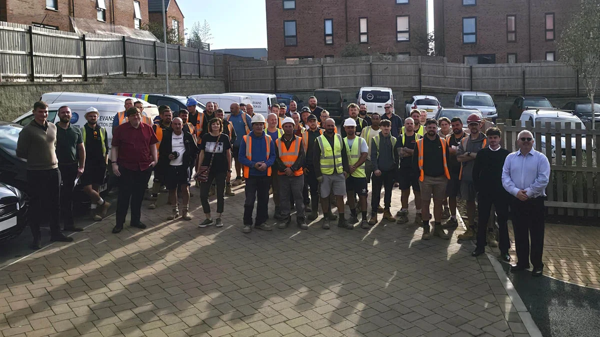 Team at Orbit Homes health and wellbeing event